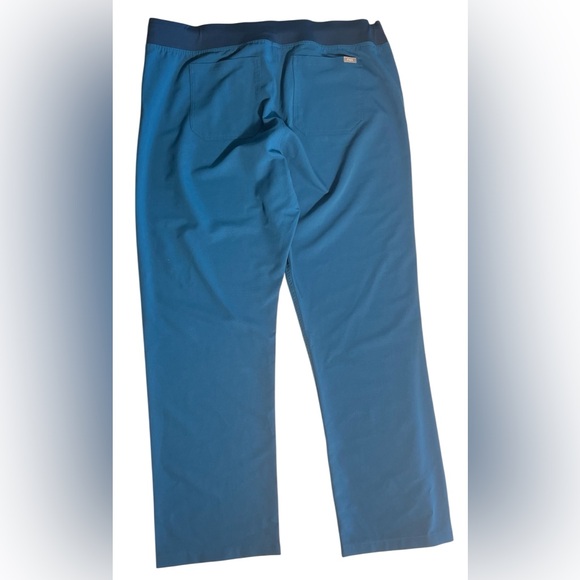 💙💚FIGS Livingston™ Basic Scrub Pants XXL Limited edition color-Alps Blue EUC - Picture 6 of 11